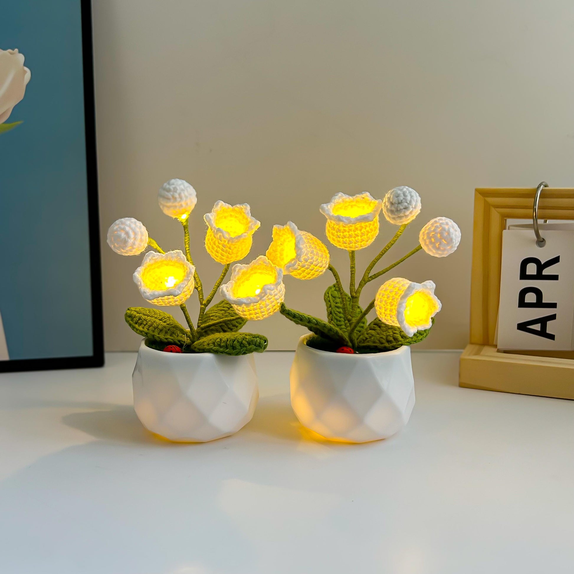 Crochet Lily of the Valley Lamp: Handmade Floral Light Decor