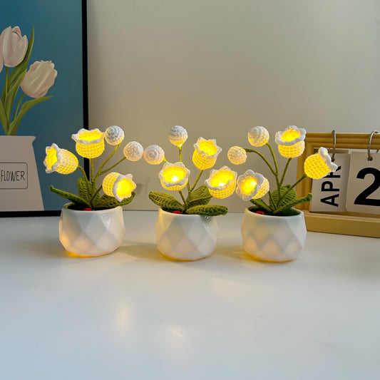 Crochet Lily of the Valley Lamp: Handmade Floral Light Decor