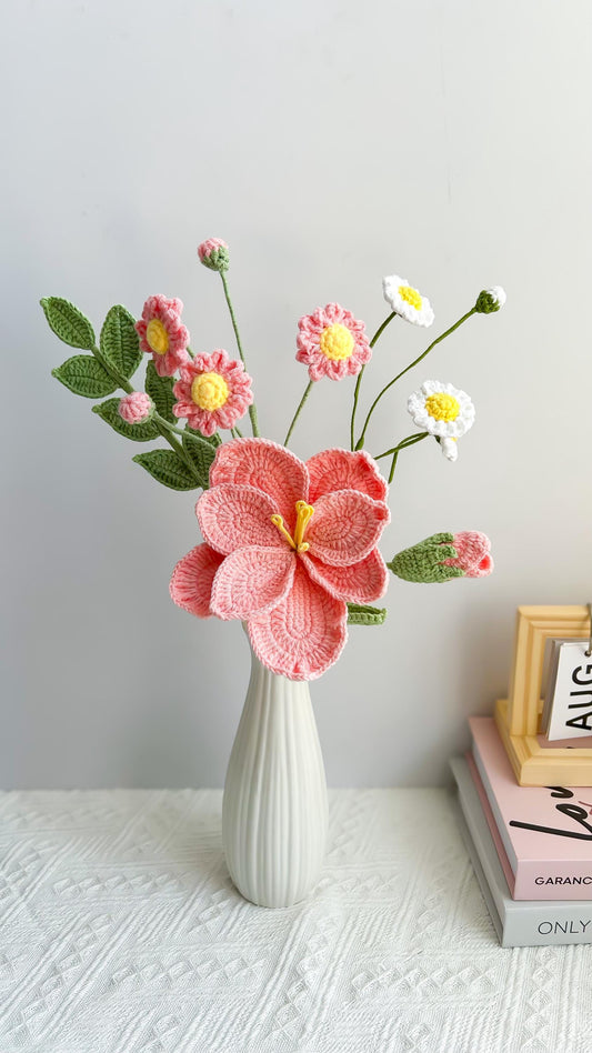 Handmade Crochet Flower Bouquet: Unique Floral Gift