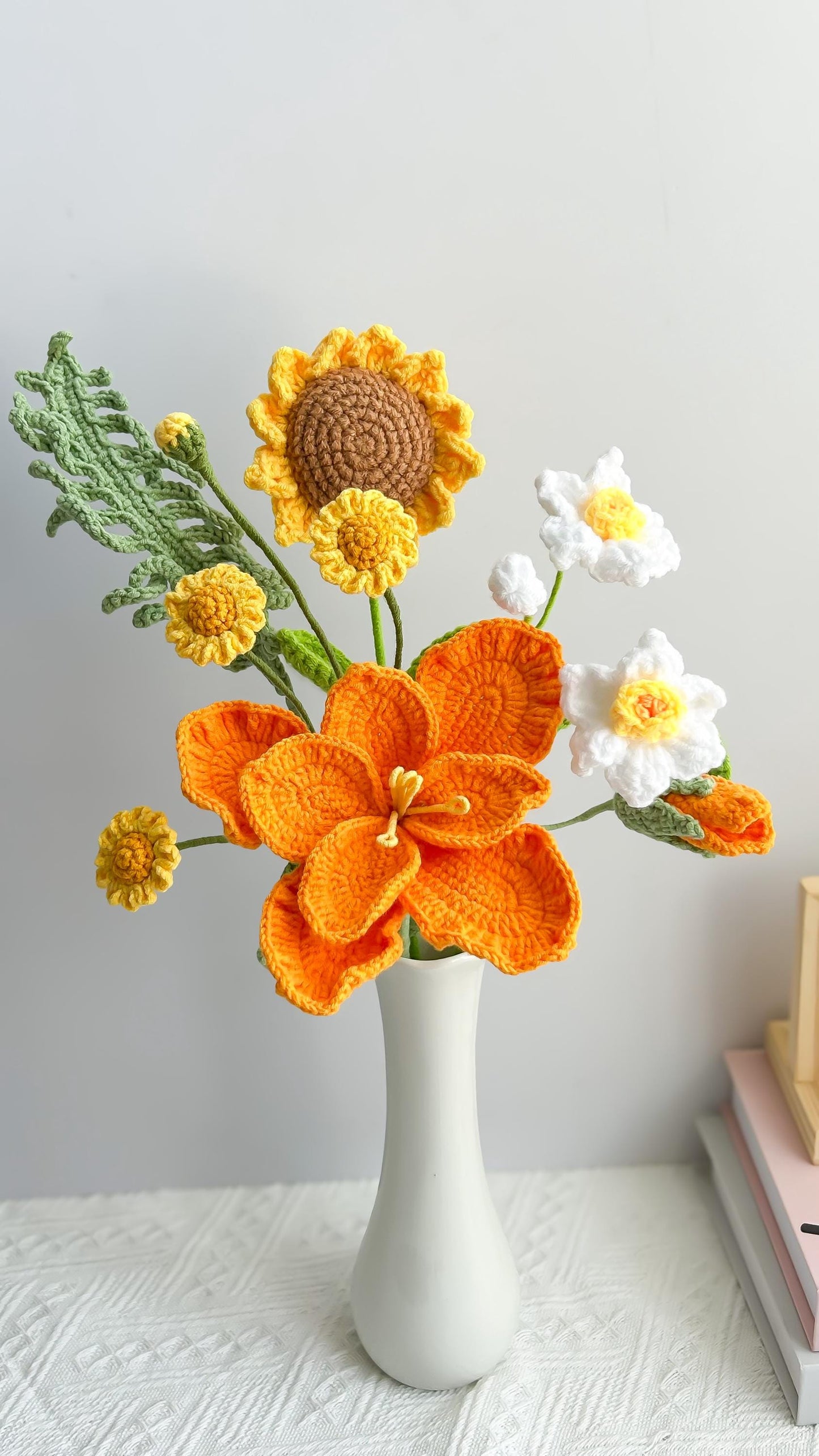 Handmade Crochet Flower Bouquet: Unique Floral Gift