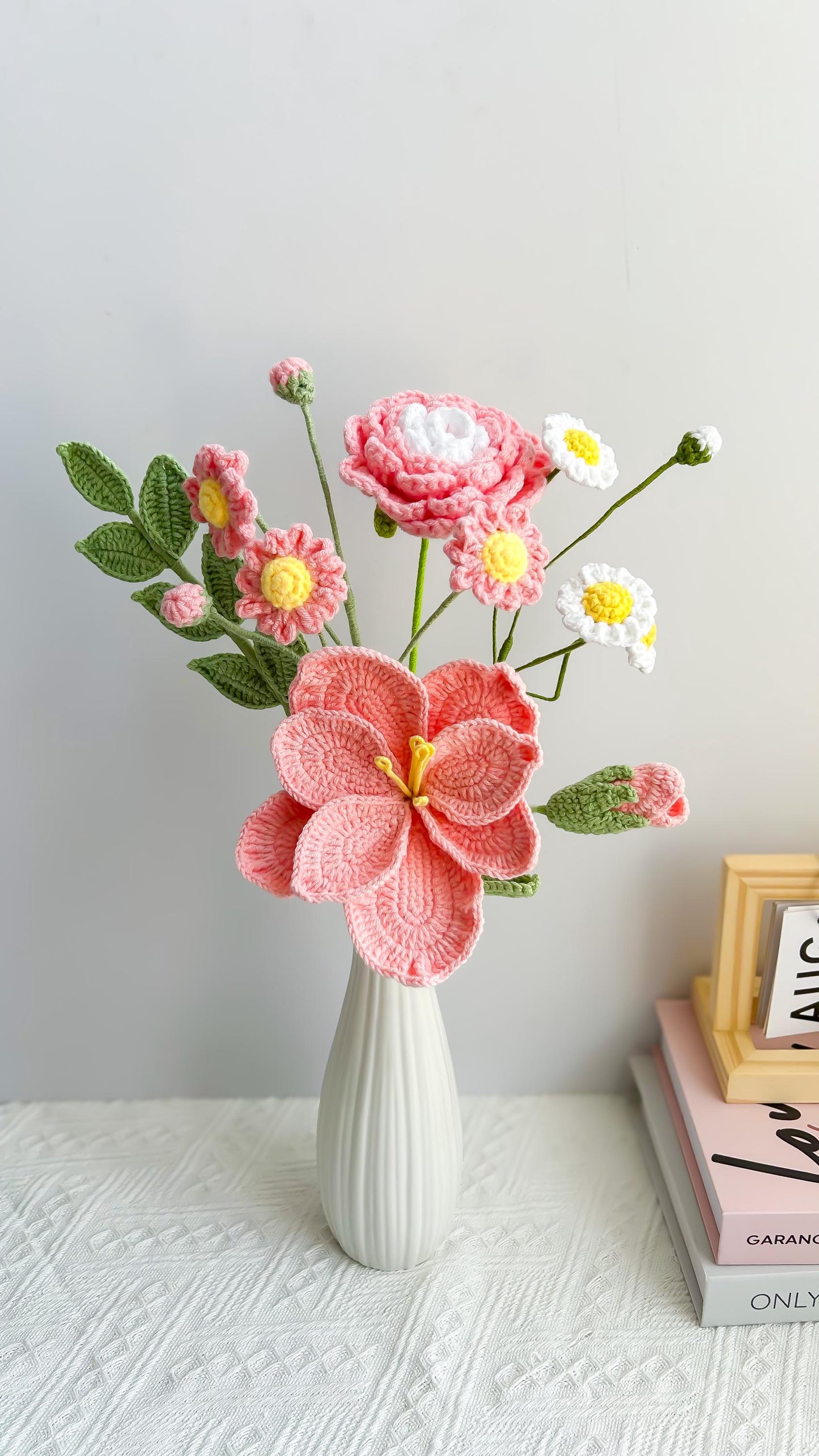 Handmade Crochet Flower Bouquet: Unique Floral Gift