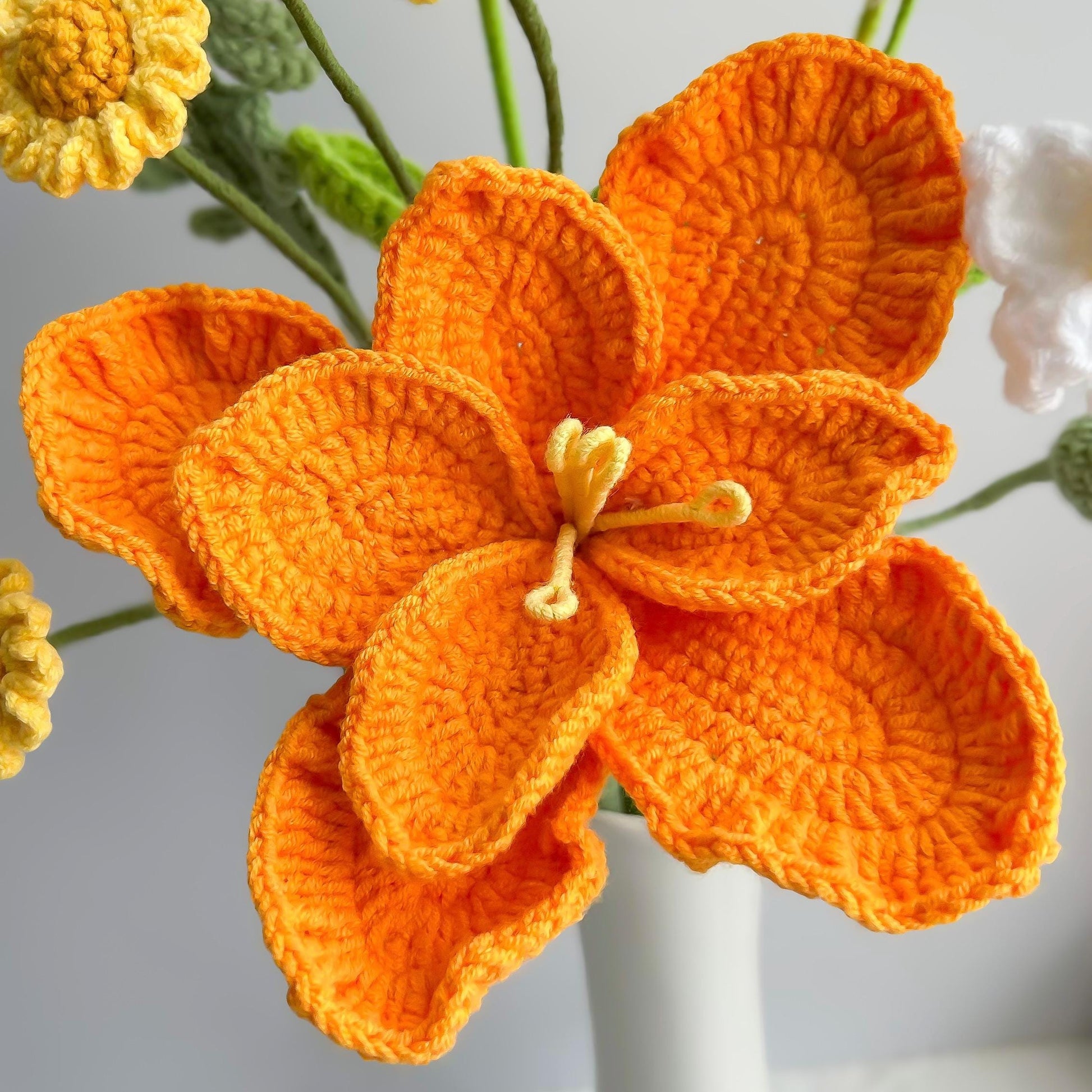 Handmade Crochet Flower Bouquet: Unique Floral Gift
