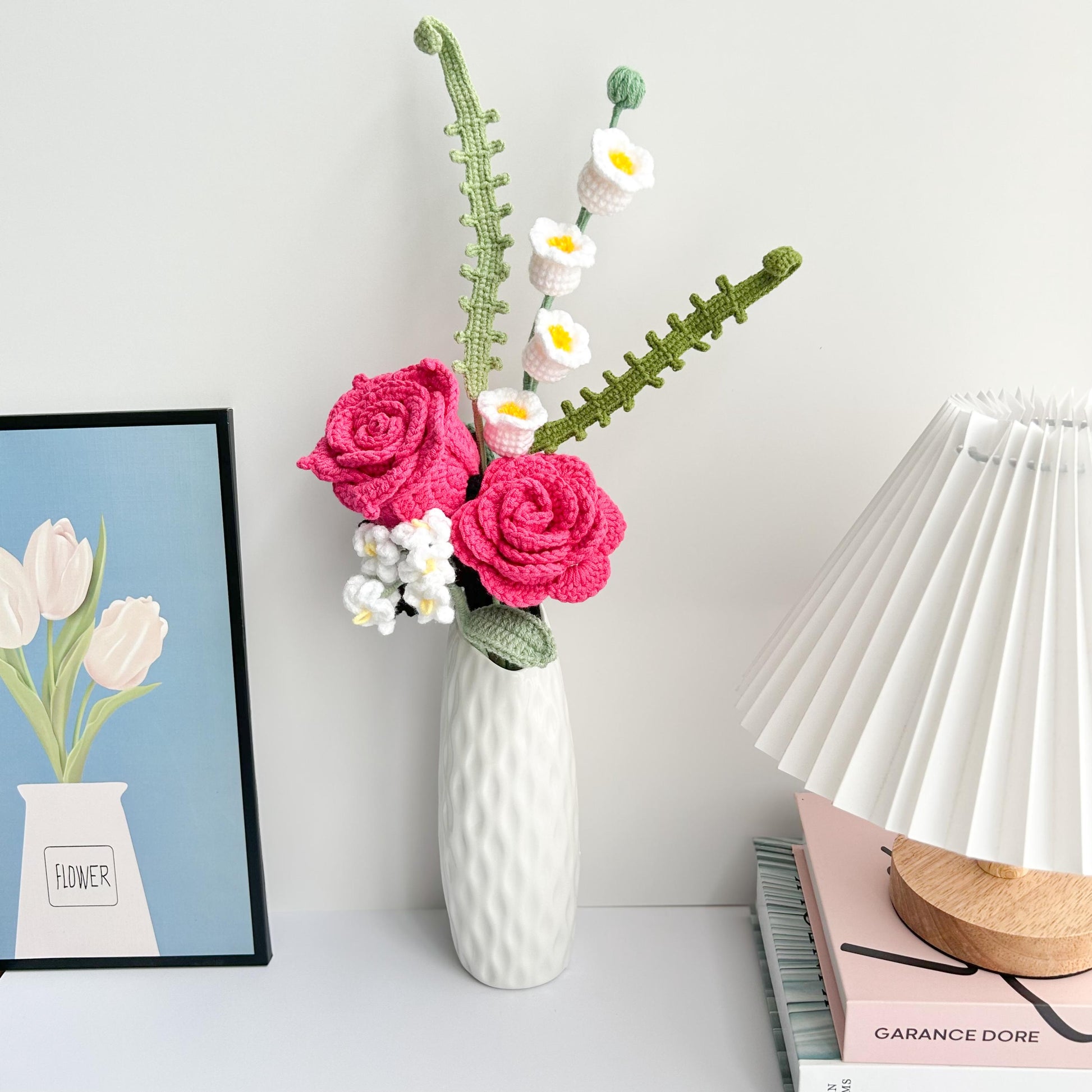 Handmade Crochet Flower Bouquet: Everlasting Floral Home Decor