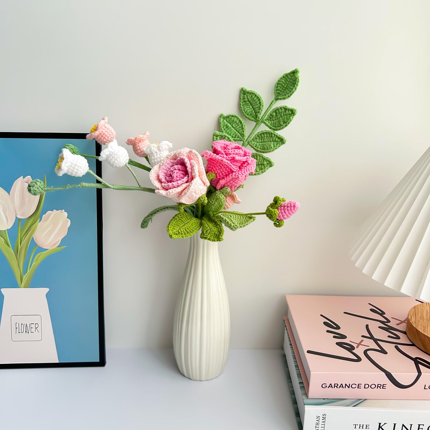 Handmade Crochet Rose Bouquet: Lasting Floral Home Decor