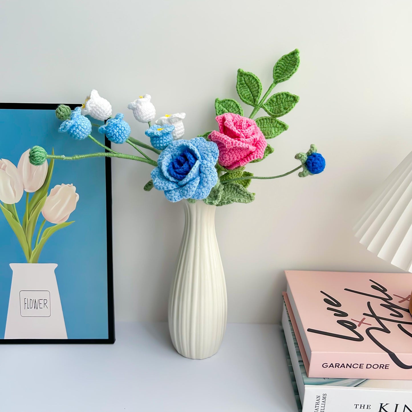 Handmade Crochet Rose Bouquet: Lasting Floral Home Decor