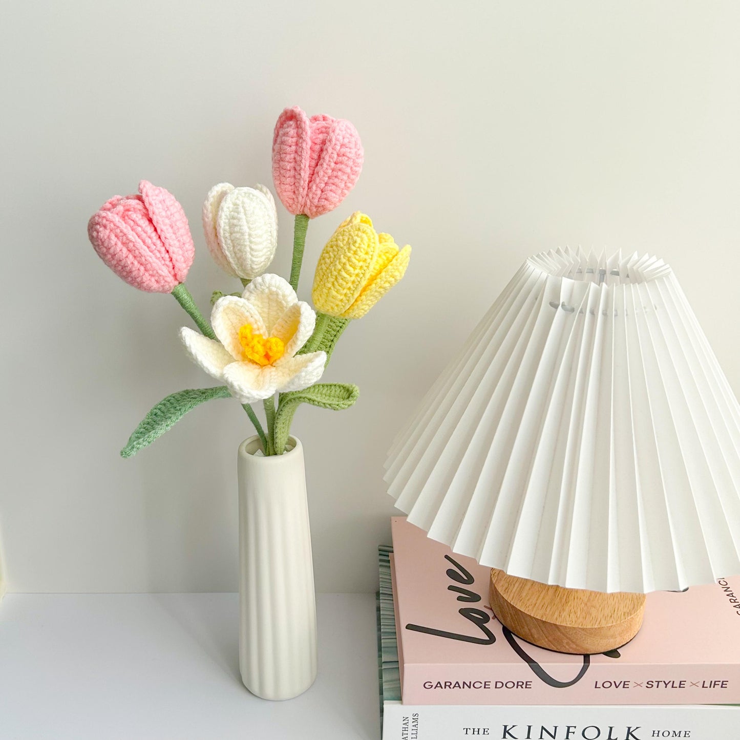 Crochet Tulip Flower Bouquet: Handmade Home Decor Gift