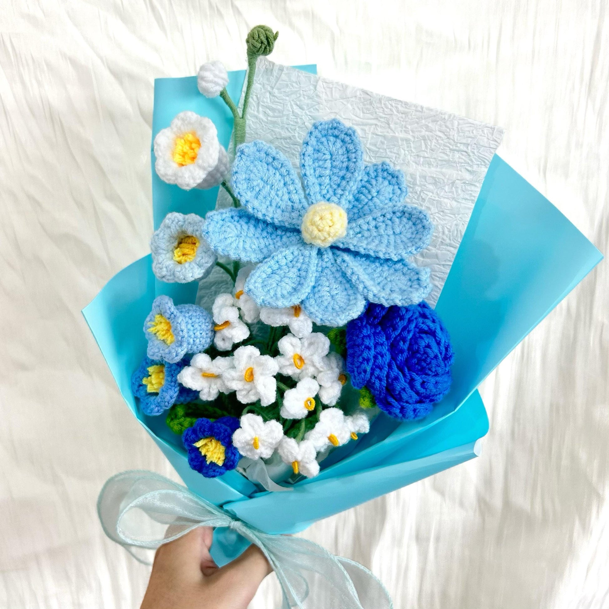 Crochet Tulip Flower Bouquet,Handmade Crochet Tulip,Lily Bouquet,Birthday,Anniversary,Wedding,Gift For Girlfriend,Wife,Friend,Mom,Lover,Dad