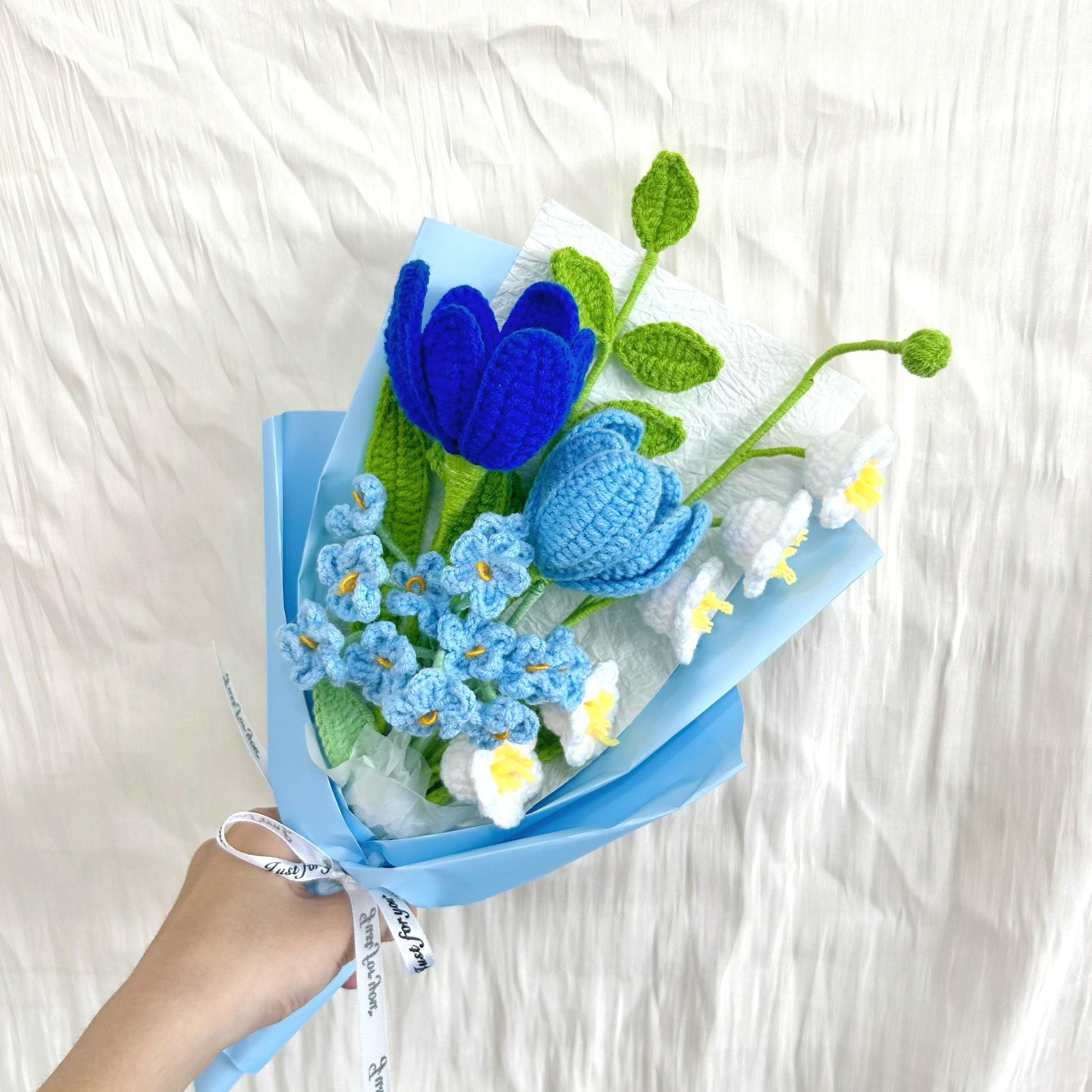Crochet Tulip Flower Bouquet,Handmade Crochet Tulip,Lily Bouquet,Birthday,Anniversary,Wedding,Gift For Girlfriend,Wife,Friend,Mom,Lover,Dad