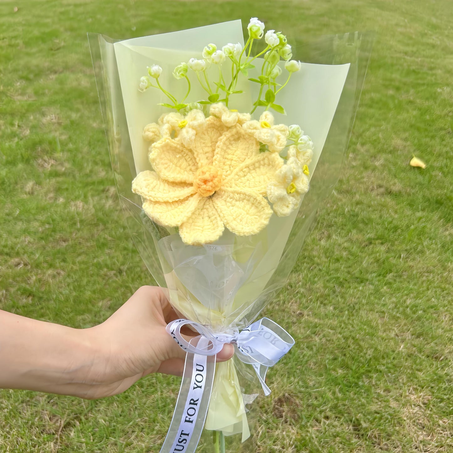 Crochet Small Flowers Bouquet,Handmade,Forever Flowers,Mother's Day,Anniversary,Birthday Gifts for Duaghter,Wife,Sister,Bridesmaids,Mom