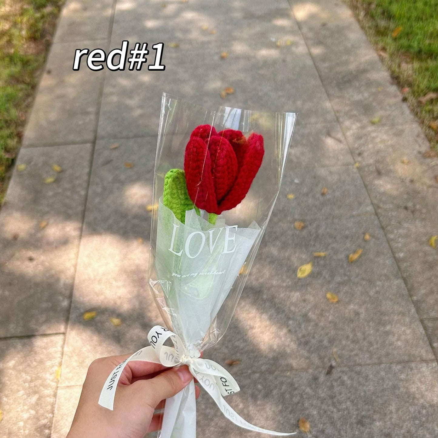 Crochet tulip flower bouquet,handmade crochet flower,forever flower, birthday,wedding,anniversary,bridesmaid gift,for girlfriend,friend,mom