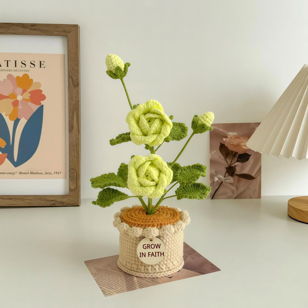 Crochet Lily of the Valley Flower: Christian Home Decor Gift