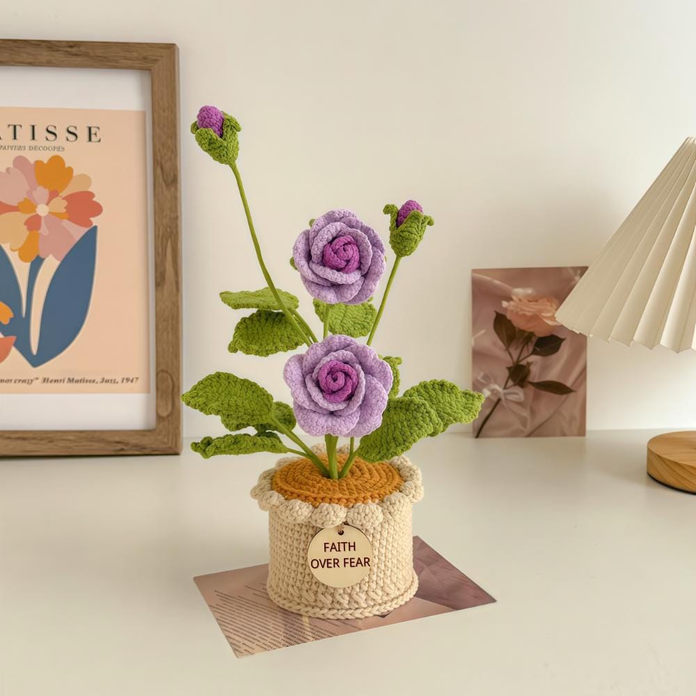 Crochet Lily of the Valley Flower: Christian Home Decor Gift